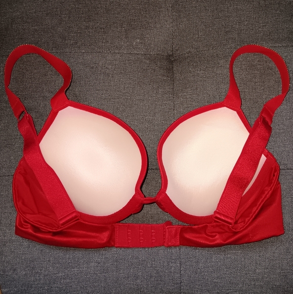 Victoria's Secret 32B Red Bra with Rhinestone straps - Picture 2 of 2